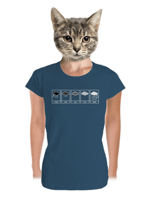 Predpoveď počasia dámske tričko prémium Petrol Blue