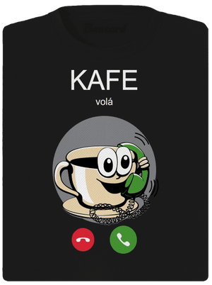 Kafe volá dámske športové tričko Black