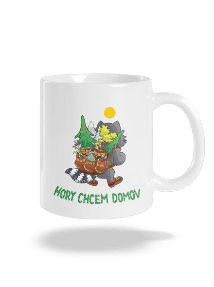 Hory chcem domov klasický hrnček White
