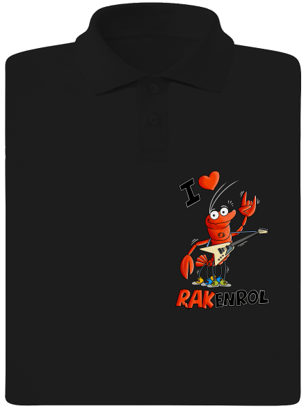Rakenrol pánska polokošeľa Black