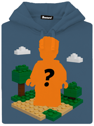 Lego z vlastnej fotky dámska mikina klokanka Denim