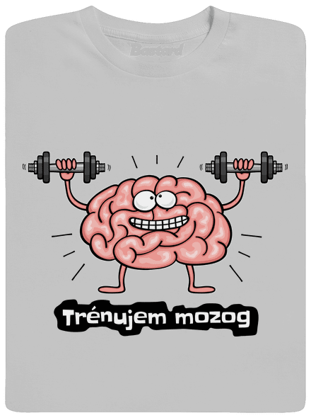 Trénujem mozog  pánske tričko Pacific Grey