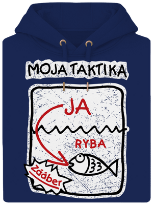 Rybárska taktika unisex mikina premium Navy