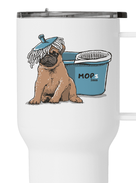 Mops termohrnček White
