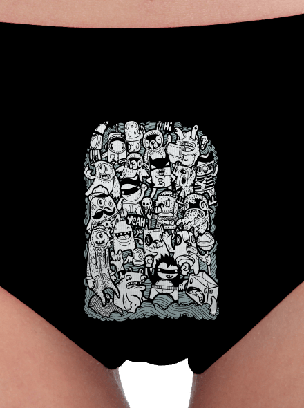 Doodle dámske nohavičky Black