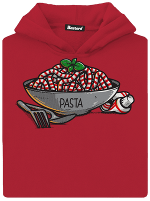 Pasta detská mikina klokanka Fire Red