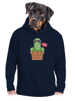 Pozor pichám pánska mikina klokanka Navy