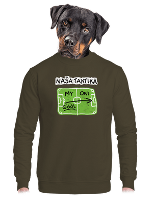 unisex mikina bez kapucne