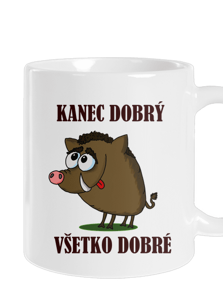 Kanec dobrý klasický hrnček White