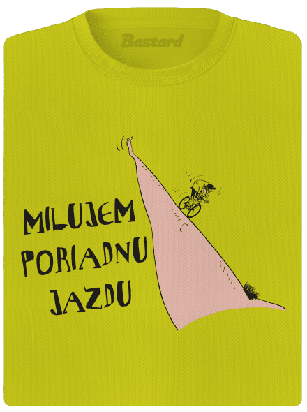 Milujem jazdu dámske športové tričko Neon Yellow
