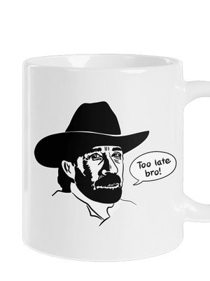 Too late bro klasický hrnček White