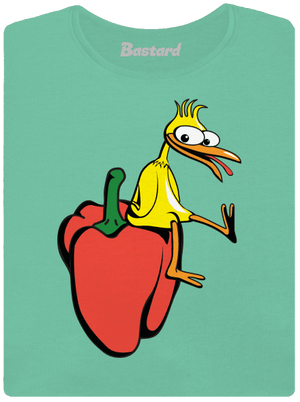 Kura na paprike dámske tričko prémium Mint Mal