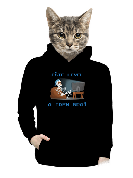 Ešte level dámska mikina klokanka Black
