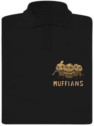 Muffians pánska polokošeľa Black