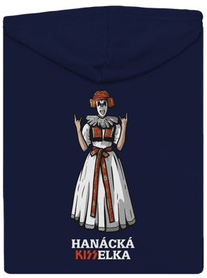 Hanácká Kisselka pánska mikina na zips Navy