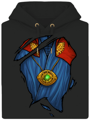 Doctor Inside unisex mikina premium Dark Black