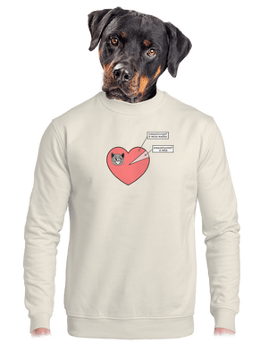 unisex mikina bez kapucne