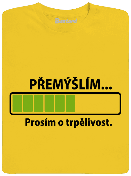 Premýšľam pánske tričko Gold