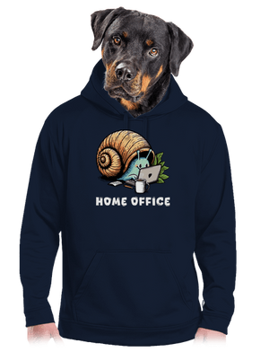 Slimákov home office pánska mikina klokanka Navy