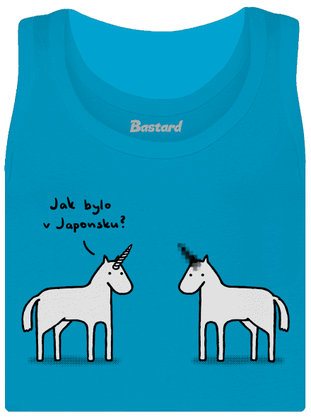 Pornorožec dámske tielko klasické Blue Atol