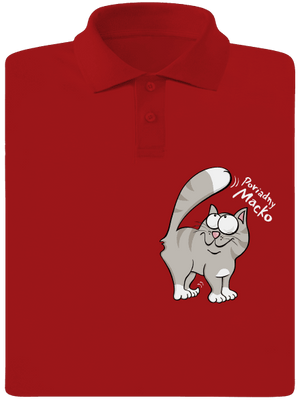 Macko a Micka pánska polokošeľa Red Mal