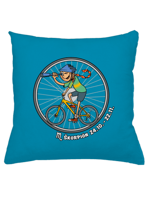 Cyklistický horoskop: Škorpión vankúš Blue Turquoise