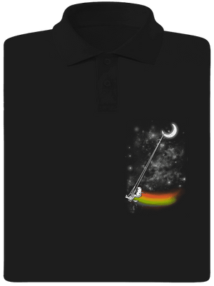 Unicorn Universe pánska polokošeľa Black