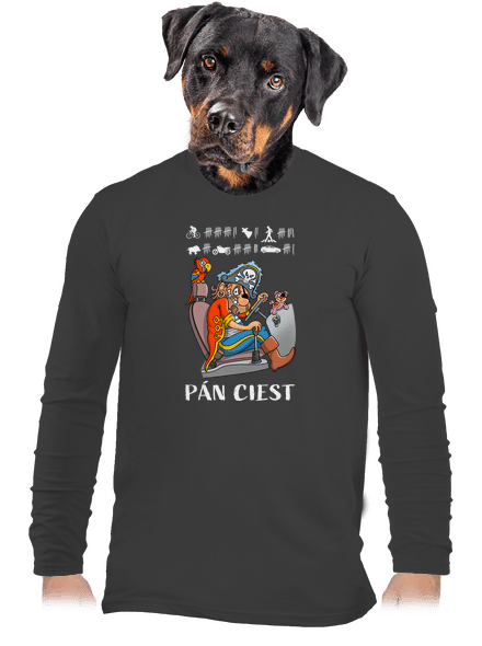 Pán ciest pánske dlhý rukáv Dark Grey