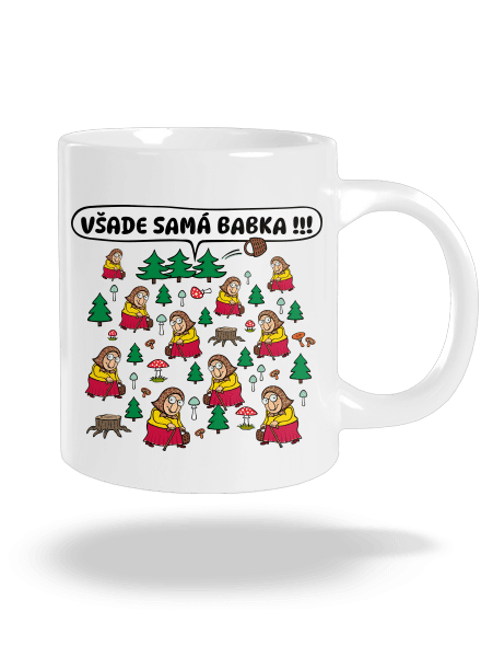 Všade samá babka veľký hrnček White