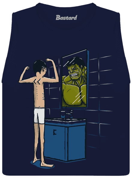 Hulk dámske tielko voľné Navy