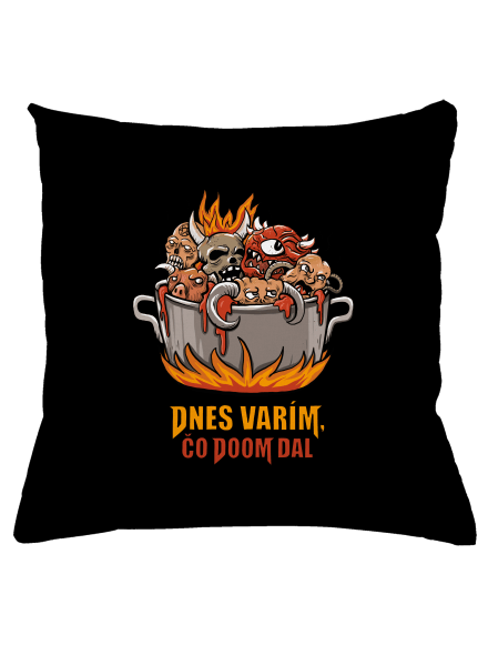 Čo Doom dal vankúš Black
