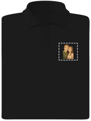 Ghibli efekt z vlastnej fotky pánska polokošeľa Black