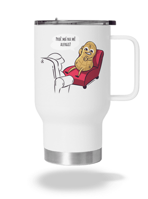 Alergény u psychológa termohrnček White