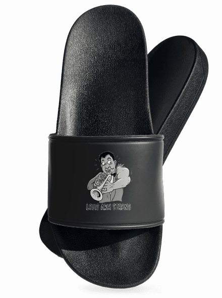 Louis Armstrong šľapky Black
