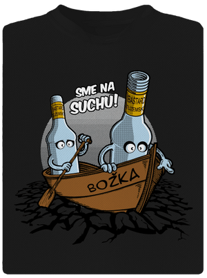 Na suchu pánske športové tričko Black