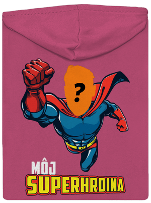 Môj superhrdina dámska mikina na zips Magenta