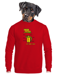 unisex mikina bez kapucne