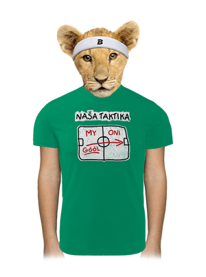 Naša taktika detské športové tričko Kelly Green Mal