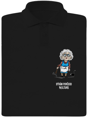 Neklidná - vlastný text pánska polokošeľa Black