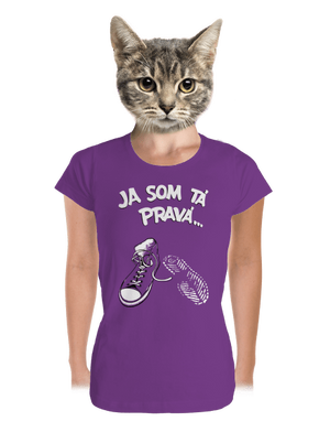 Hľadám tú pravú dámske tričko prémium Purple