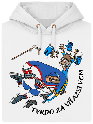 Tvrdo za víťazstvom unisex mikina premium Snowwhite