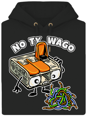 Wago svorka unisex mikina premium Dark Black