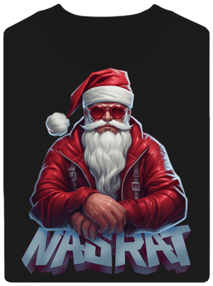 Sranta Klaus unisex mikina bez kapucne Black