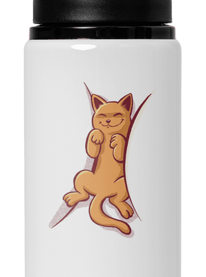 Spiace mačiatko flaša na vodu White