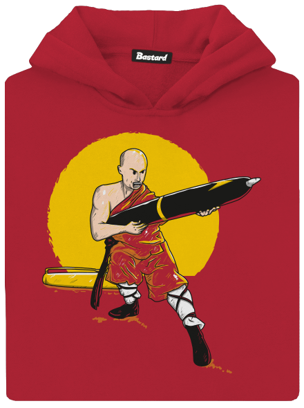 Čína detská mikina klokanka Fire Red