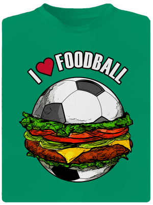 Foodball detské športové tričko Kelly Green Mal