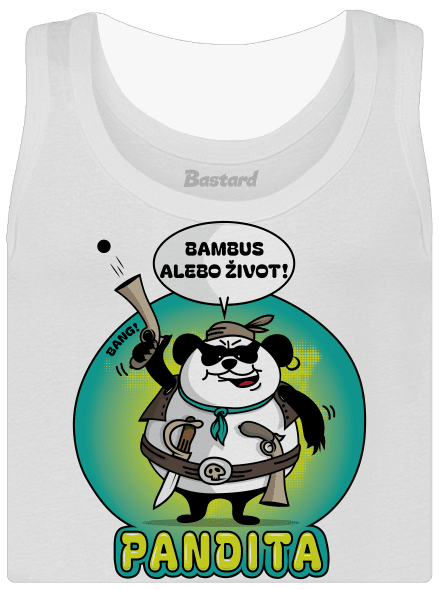 Pandita dámske tielko klasické White