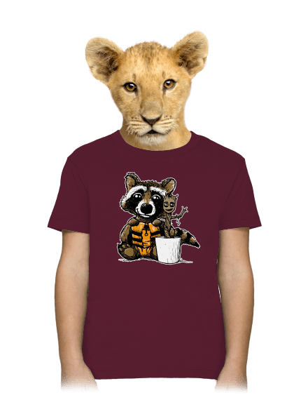 Strážcovia galaxie detské tričko Burgundy