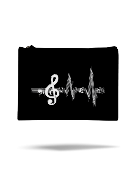 Žijem muzikou taštička Black