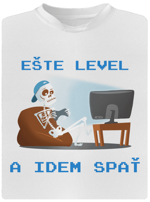 Ešte level pánske športové tričko White